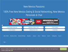 Tablet Screenshot of newmexicopassions.com